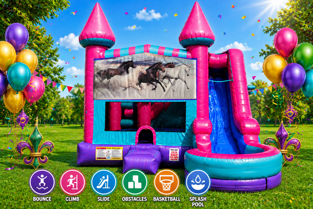 Horses 7in1 Pink Combo