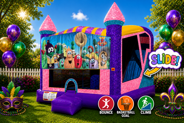 Veggie Tales 4in1 Combo Bouncer Pink