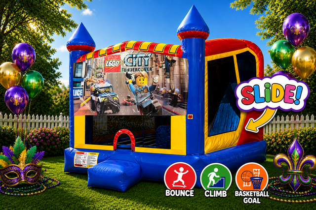 Lego City 4in1 Inflatable Bounce House Combo
