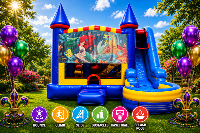 Little Mermaid Inflatable Combo 7in1