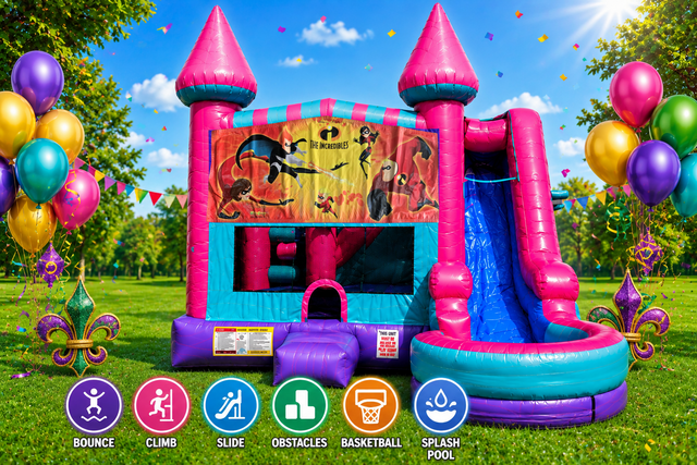 Incredibles Inflatable Pink Combo 7in1