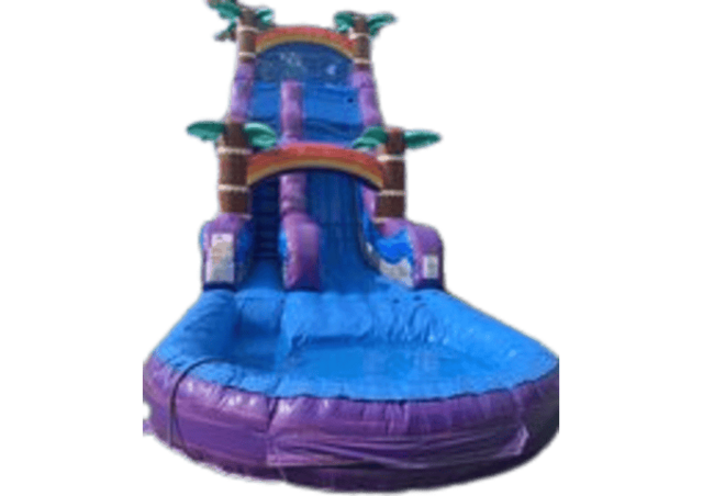 22 Ft. Purple Hurricane Water Slide with full Pool