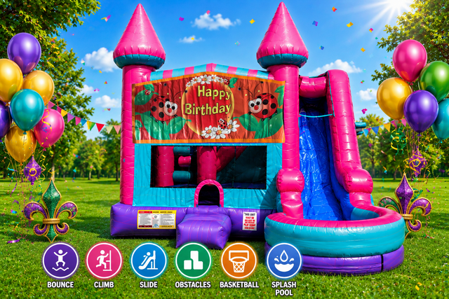 Ladybug Inflatable Pink Combo 7in1