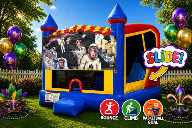 Space Kids 4in1 Inflatable Bounce House Combo