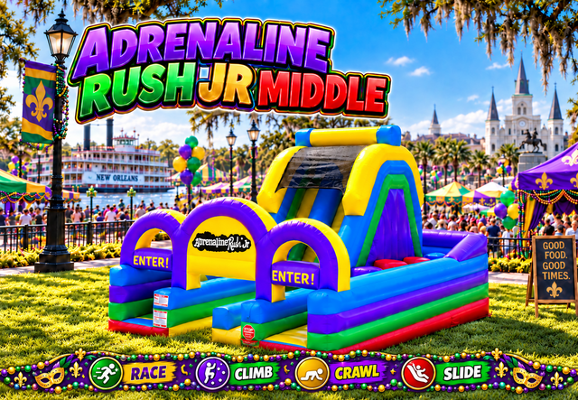 Adrenaline Rush Junior obstacle course (middle)