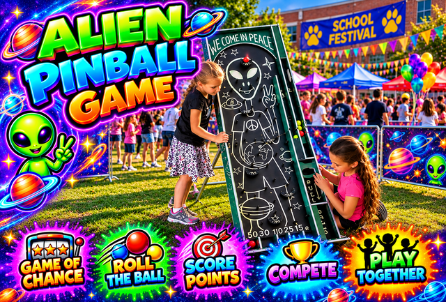 Alien Pinball Carnival Game Rental