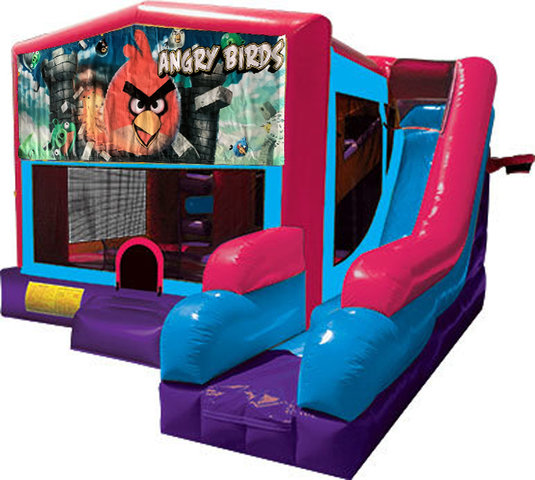 Angry Birds Inflatable Pink Combo 7in1 Bounce House
