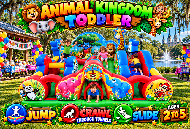 Animal Kingdom Inflatable Toddler Bouncer