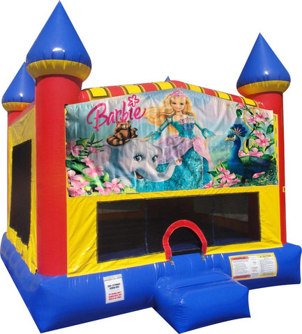 Barbie Inflatable Bounce house with Basketball Goal