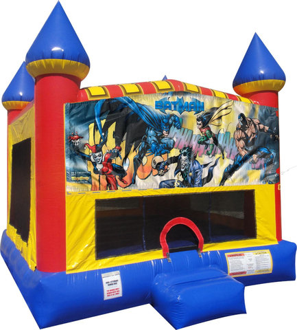 Batman Inflatable bounce house with Basketball Goal