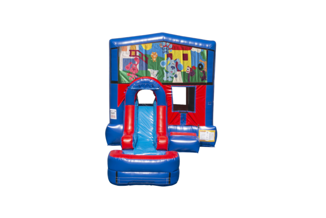 Blues Clues Ez front slide bounce house combo