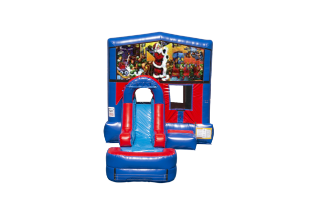 Christmas Ez front slide bounce house combo