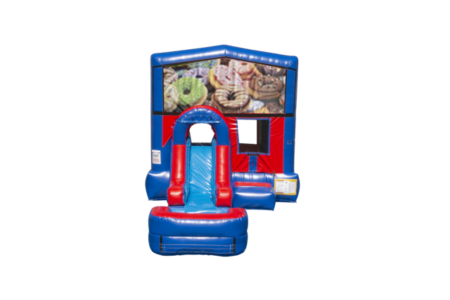 Donuts Ez front slide bounce house combo