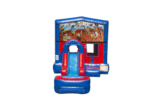 Pirates ez front slide bounce house combo