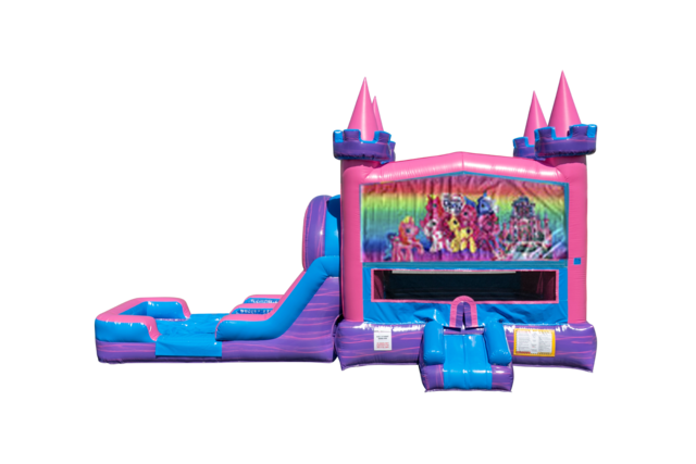 My Little Pony Lucky princess combo Double Lane Wet/Dry with Bounce House 