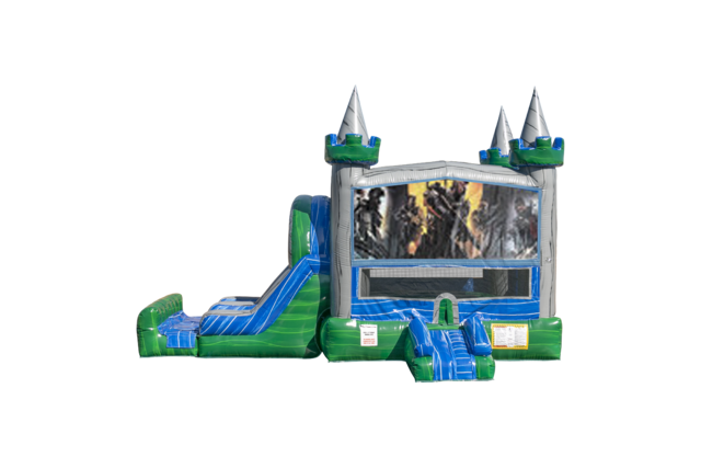 Call of Duty Emerald combo Double Lane Wet/Dry with Bounce House