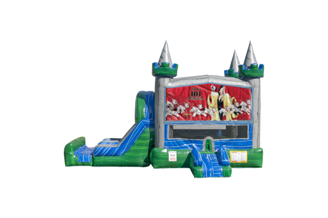 Dalmatians 101 Emerald combo Double Lane Wet/Dry with Bounce House