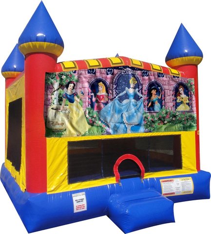 Disney Princess Inflatable bounce house with Basketball Goal