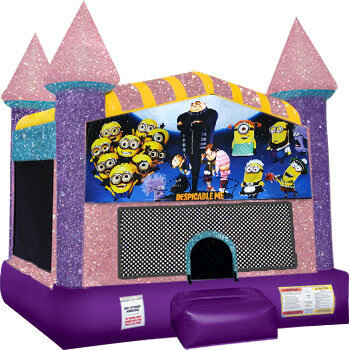 Despicable Me Inflatable bounce house Pink