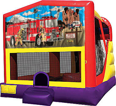 Firemen 4in1 Inflatable Bounce House Combo