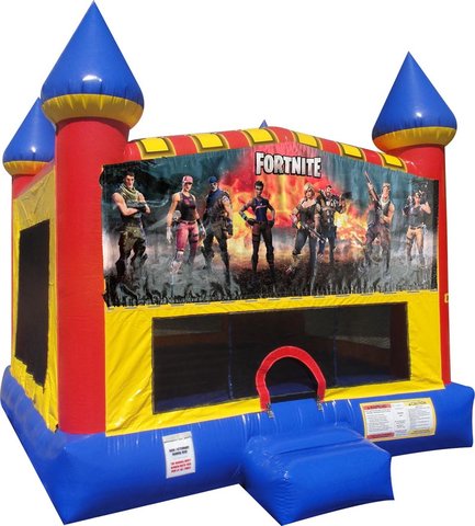 Fortnite Inflatable bounce house with Basketball Goal