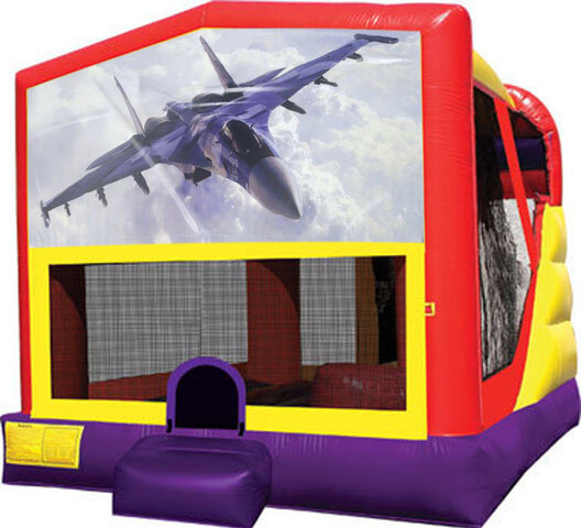 Fighter Jets 4in1 Inflatable Bounce House Combo