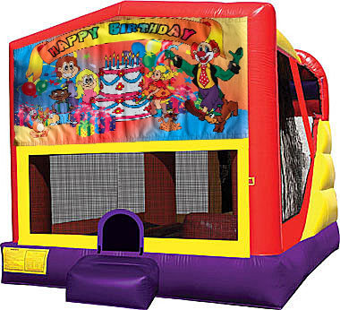 Happy Birthday Kids 4in1 Inflatable Bounce House Combo