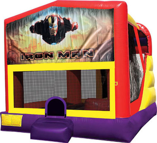 Iron Man 4in1 Inflatable Bounce House Combo 