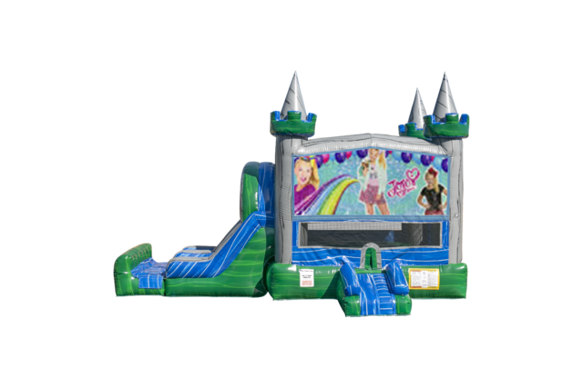 JoJo Siwa Emerald combo Double Lane Wet/Dry with Bounce House