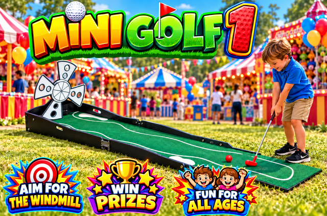 Mini Golf hole 1 Carnival Game Rental