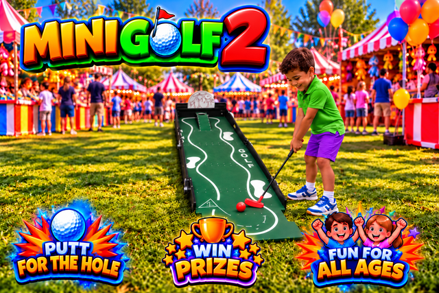 Mini Golf hole 2 Carnival Game Rental