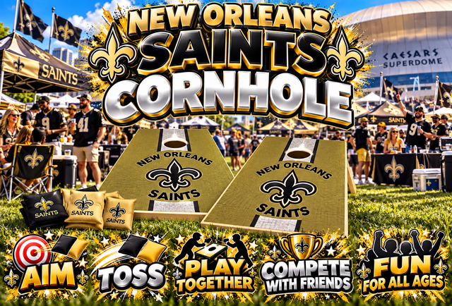 New Orleans Saints Cornhole