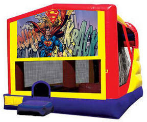 Superman 4in1 Inflatable Bounce House Combo
