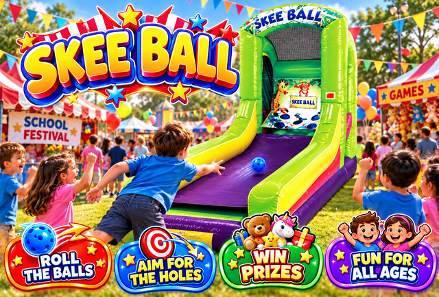 Inflatable Skee Ball Carnival Game Rental
