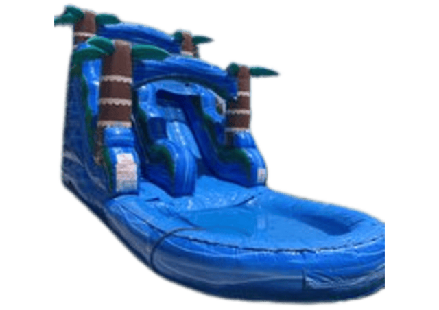 16 Foot Blue Hurricane Water Slide