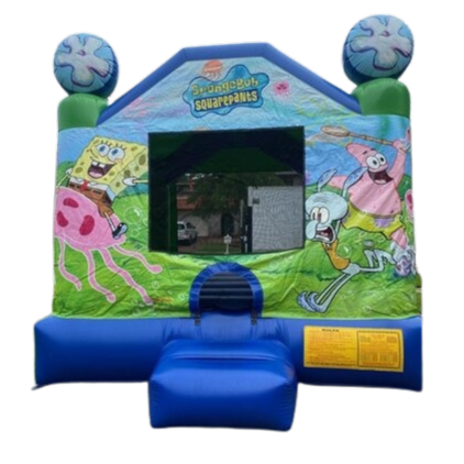 A Spongebob Inflatable bounce house