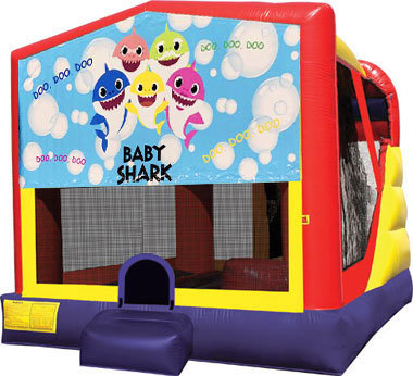 forklare Bungalow Undervisning Baby Shark 4in1 Inflatable bounce house combo rental
