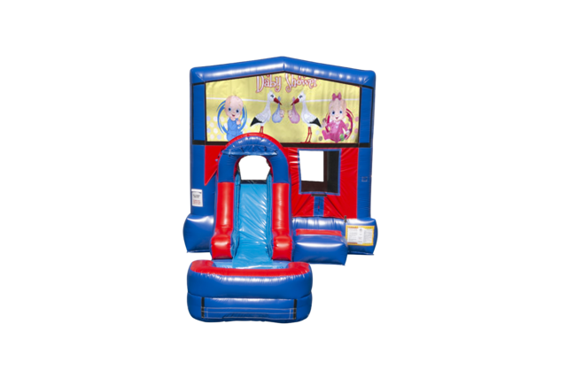 Baby Shower Ez front slide bounce house combo
