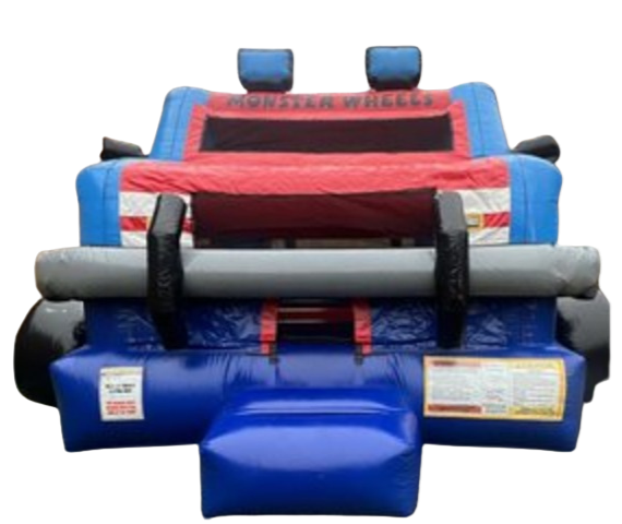 A Monster Truck Inflatable bounce house