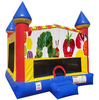 The Very Hungry Caterpillar Inflatable Bounce house w/ Basketball Goal