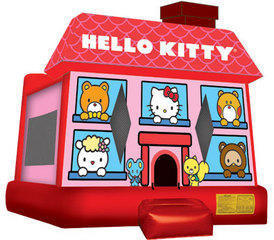 A Hello Kitty Inflatable Bounce House