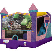 Zombies vs Plants 4in1 Combo Bouncer party rental Pink