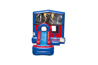 Call of Duty Ez front slide bounce house combo