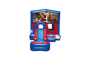 Christmas Ez front slide bounce house combo