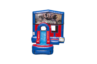 Fast and Furious Ez front slide bounce house combo