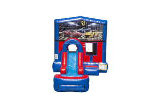 Ferrari Ez front slide bounce house combo