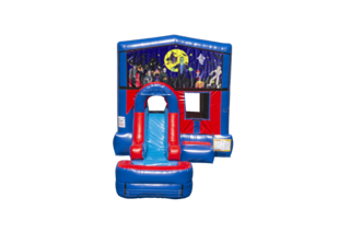 Halloween 2 Ez front slide bounce house combo