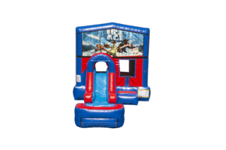 Ice Age Ez front slide bounce house combo