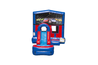 Lamborghini Ez front slide bounce house combo