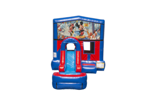 Mickey Mouse Ez front slide bounce house combo